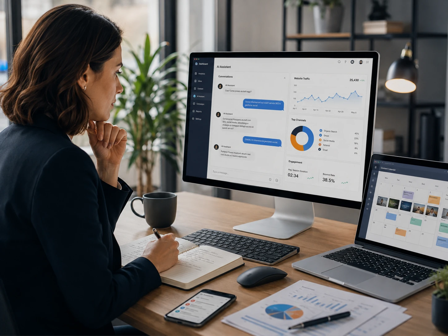 Intelligenza Artificiale Strategica: Ottimizza la Tua Presenza Online e Raggiungi i Tuoi Obiettivi di Business